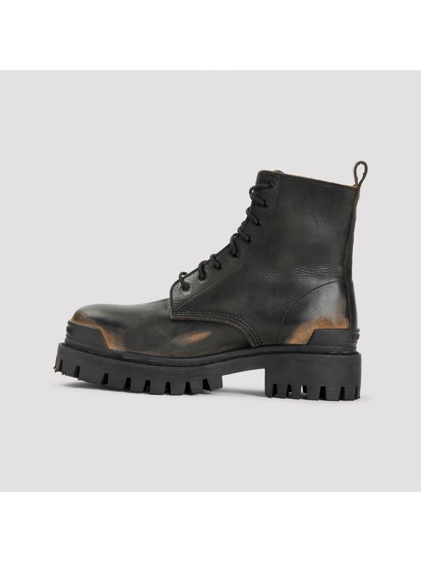 Strike Vintage Leather Lace-Up Boots