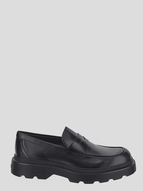 Black Calfskin Loafers