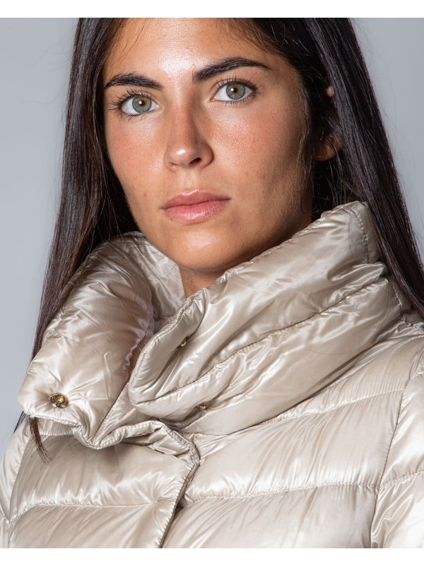 Amelia High-neck Nylon Padded Jacket