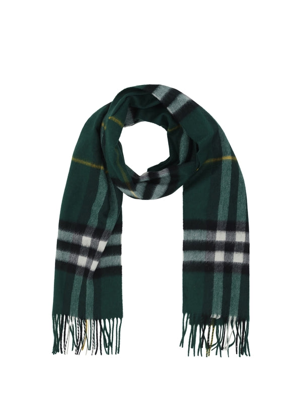 Check Pattern Cashmere Scarf