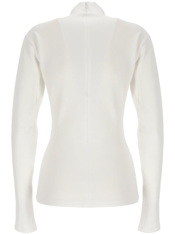 Cutout Detail Long-Sleeve Top