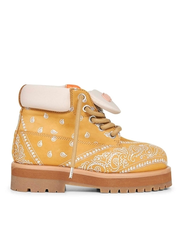 Pdf Channel Yellow Lace-Up Boots