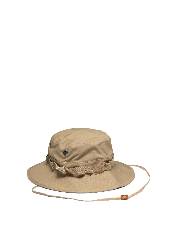 Drawstring Cotton Bucket Hat