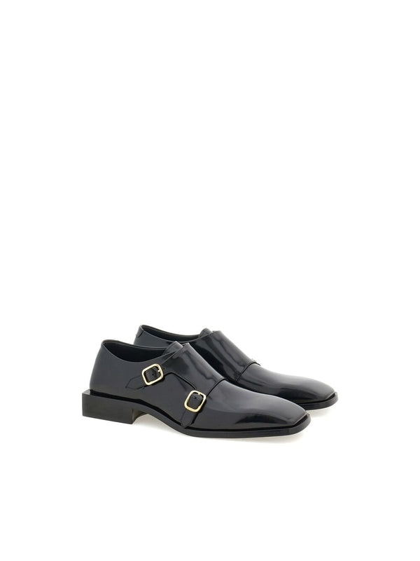 Double Monk Strap Calfskin Shoes