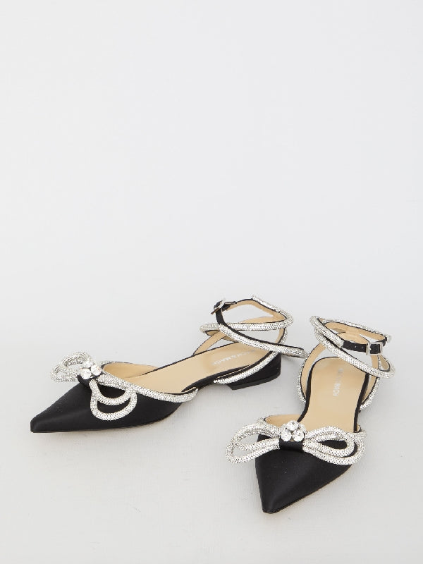 Crystal Bow Detail Sandals