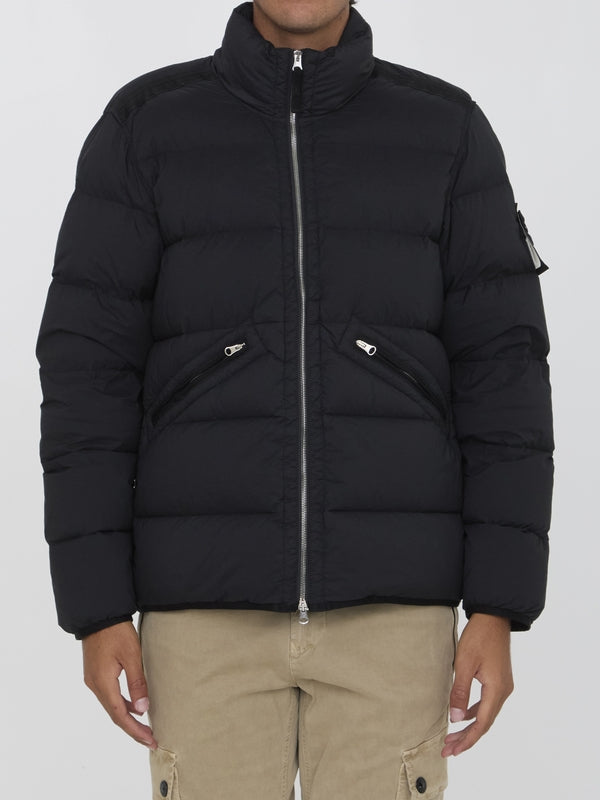 Wappen Patch High-neck Padded Jacket - Jente