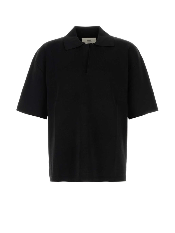 Open Collar Polo Shirt