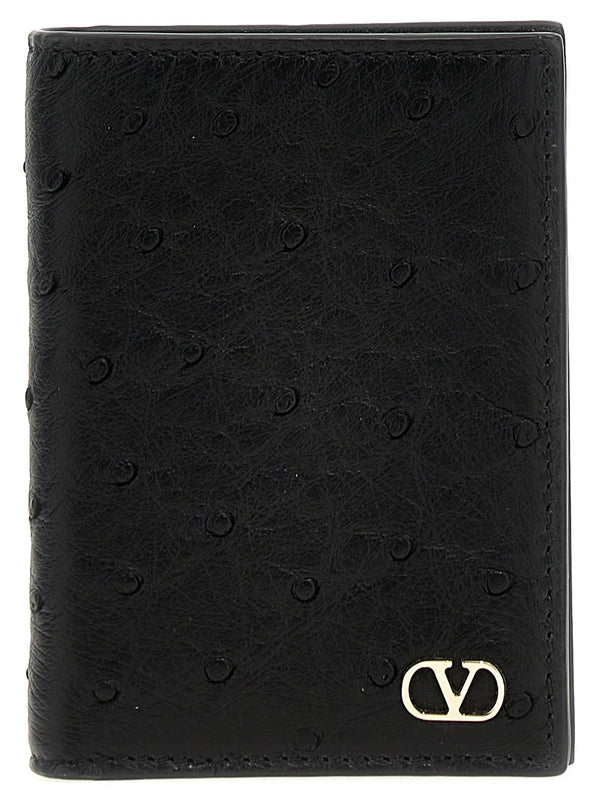 V Logo
  Decorated Leather Bifold Wallet