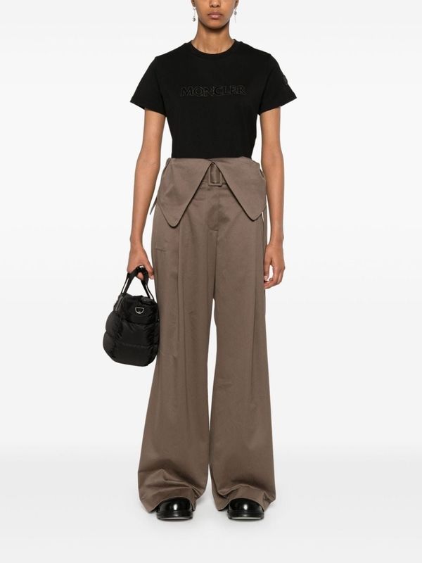 Rhinestone Logo Cotton Short
  Sleeve T-Shirt