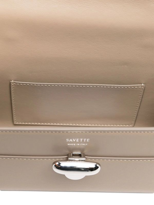 Savette Beige Tote Bags