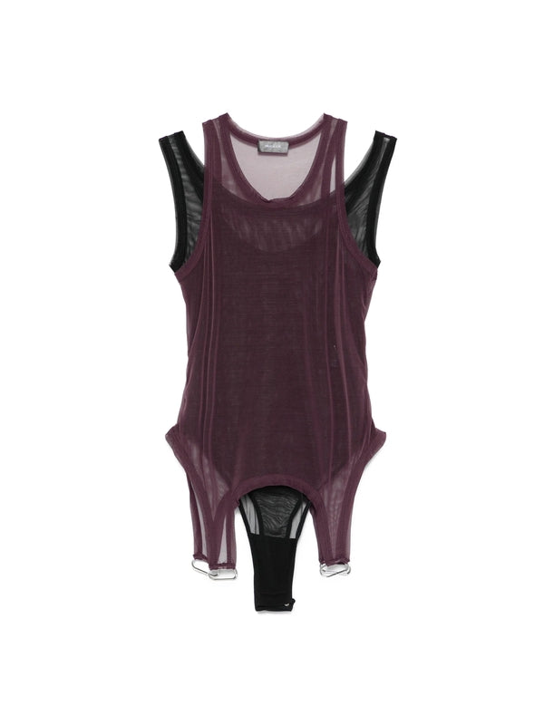 Mugler Purple Sleeveless