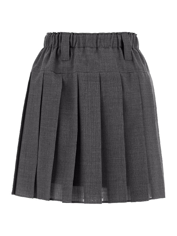 wool organza pleated mini skirt Skirts - Jente