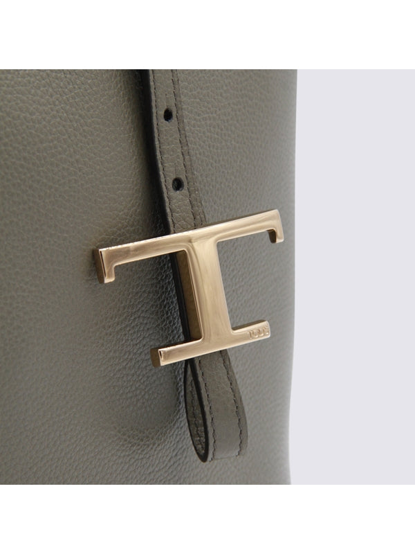 Tod'S Grey Tote Bags