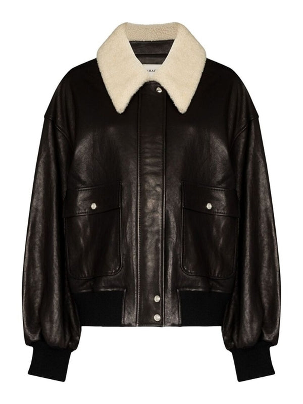 Shellar Leather Bomber