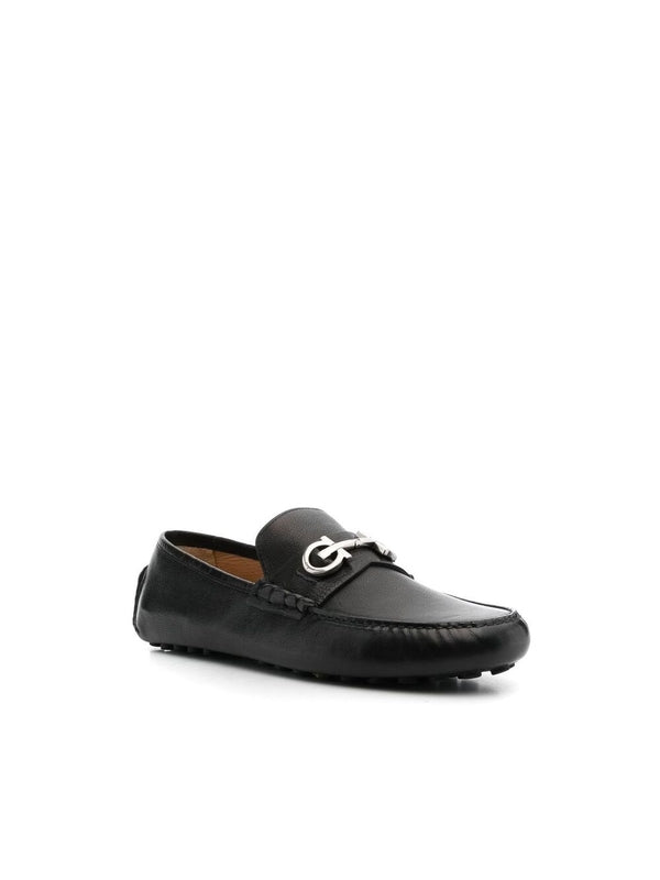 Gancini Accent Leather Driving
  Shoes