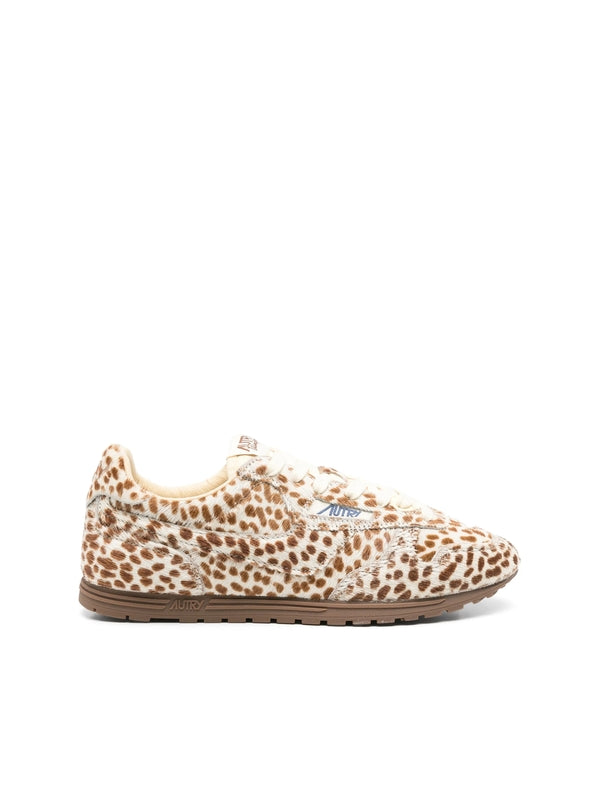 Autry Beige Low Top Sneakers
