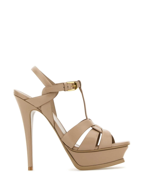 Tribute Platform Leather
  Sandal Heels