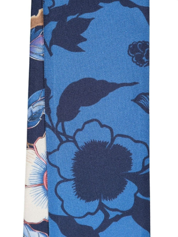 Flower Printing Silk Scarf