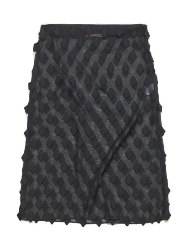 Tris Sheer Black Skirt