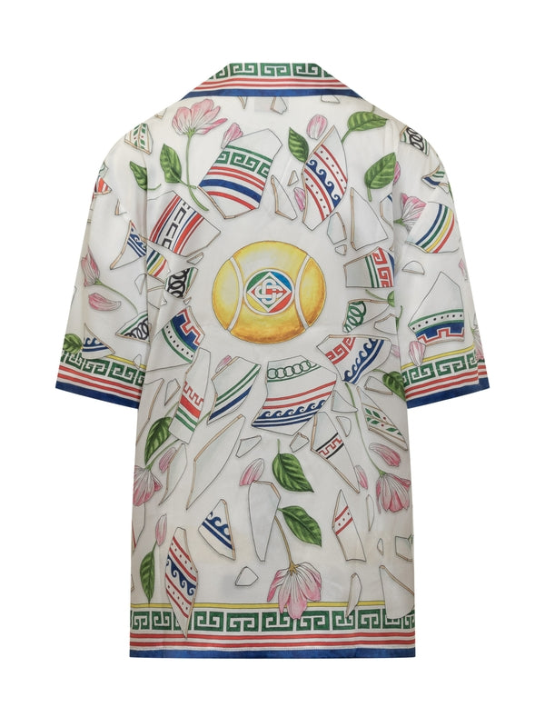 All-Over Print Silk Bowling Shirt