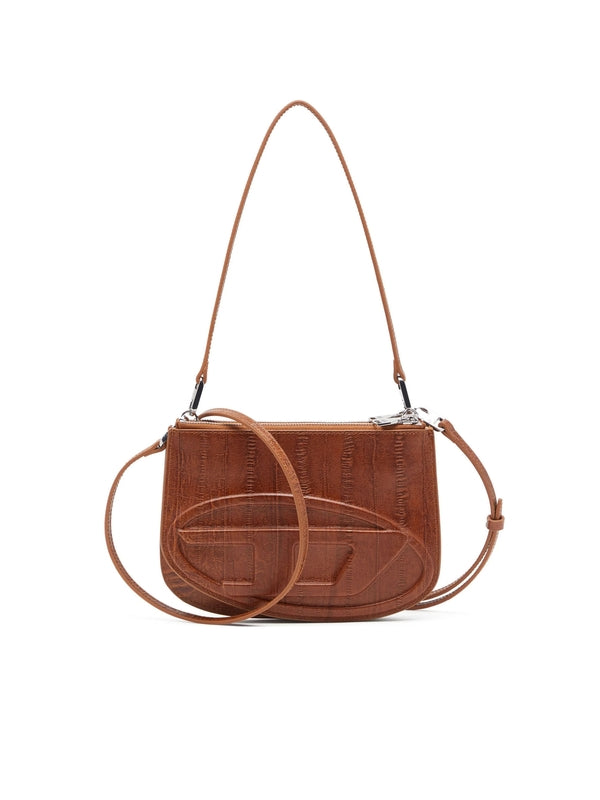 1Dr Twin Logo Leather Shoulder
  Bag