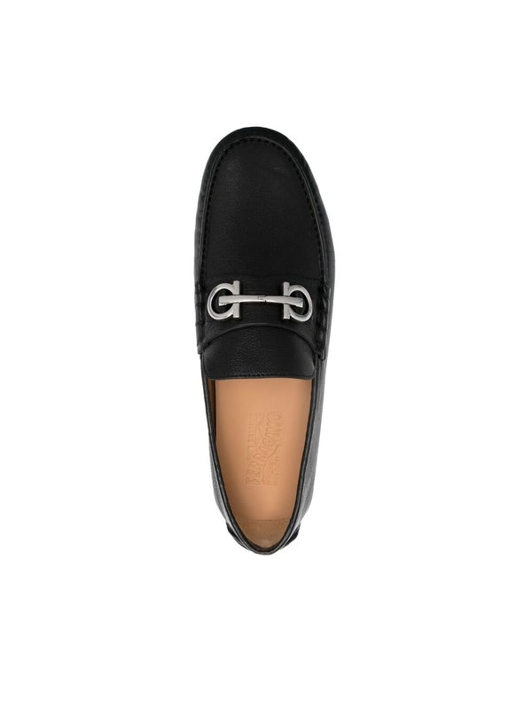 Gancini Accent Leather Driving
  Shoes