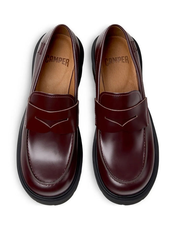 Camper Burgundy Loafers