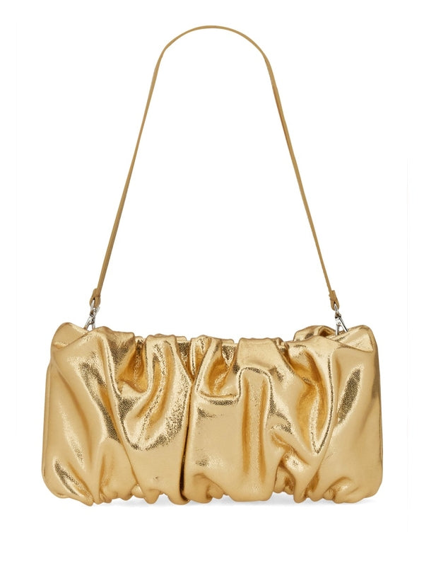 Bean Metallic Leather Shoulder Bag