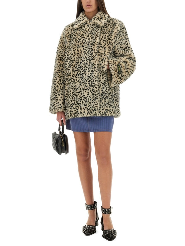 Animal Pattern Fleece Jacket