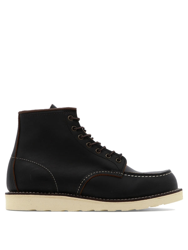 Red Wing Black Lace-Up Boots
