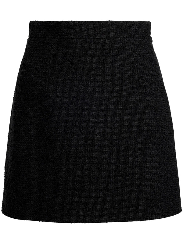 Wool Blend Tweed Skirt