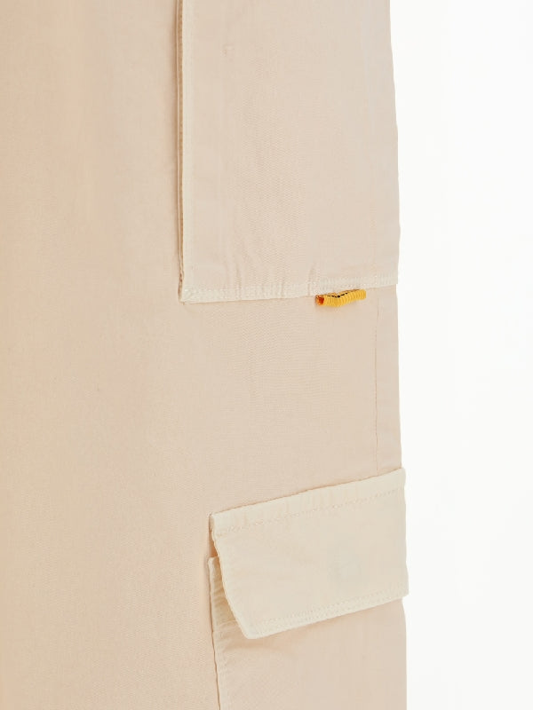 Straight Cotton Cargo
  Pants