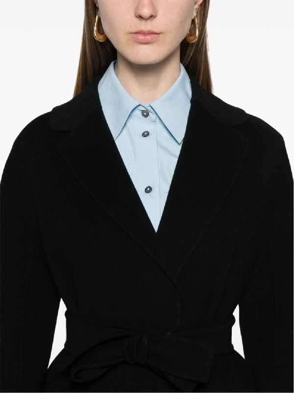 Arona Tie Wool Wrap Coat