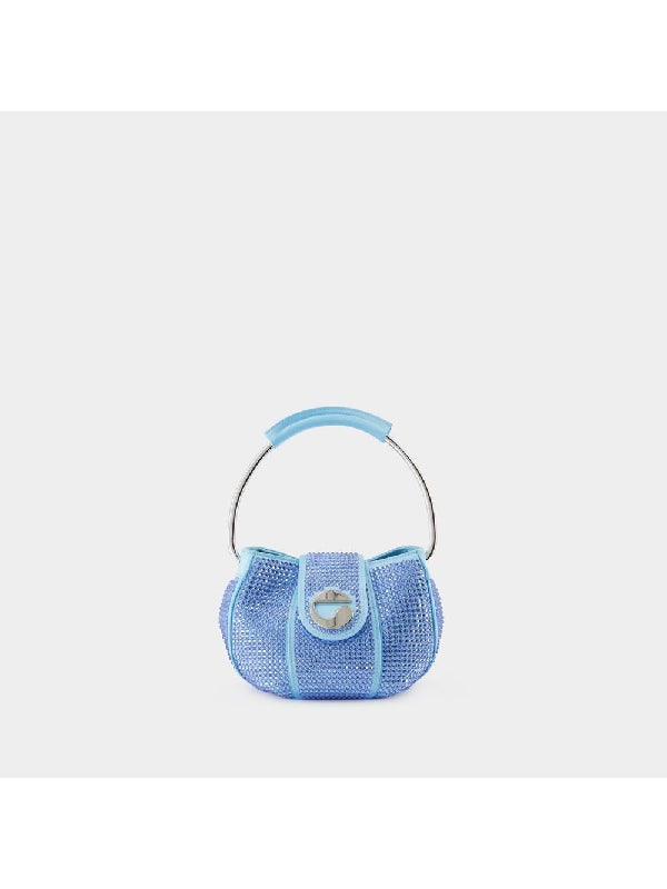 Ring Handle Strass Tote Bag