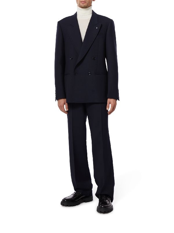 Boutonniere Wool Blend Double
  Setup Suit