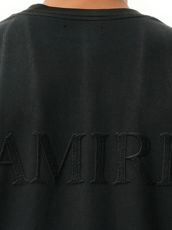 Amiri Black Half Sleeve