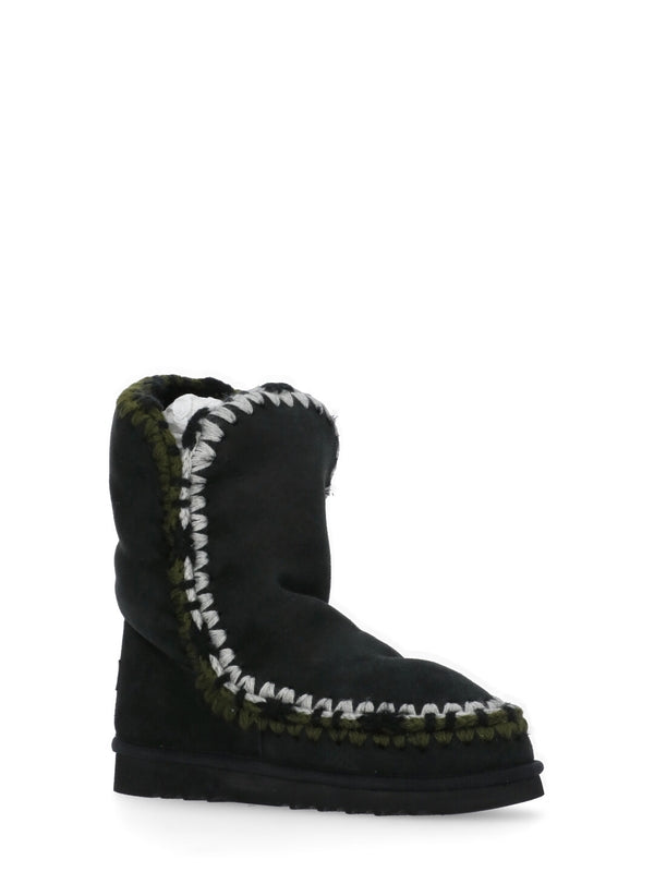 Eskimo Overstitch Suede Ankle Boots