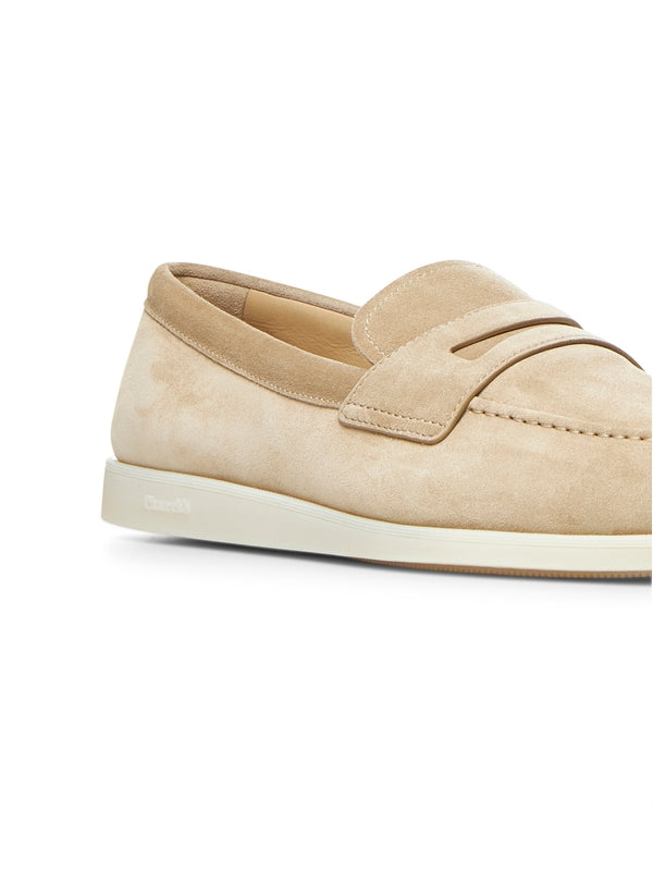 Beige Calfskin Loafers