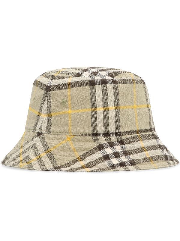 Vintage Check Printing Buckethat