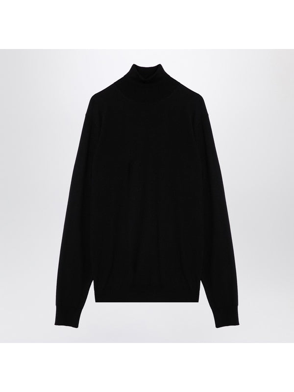High Neck Wool Sweater