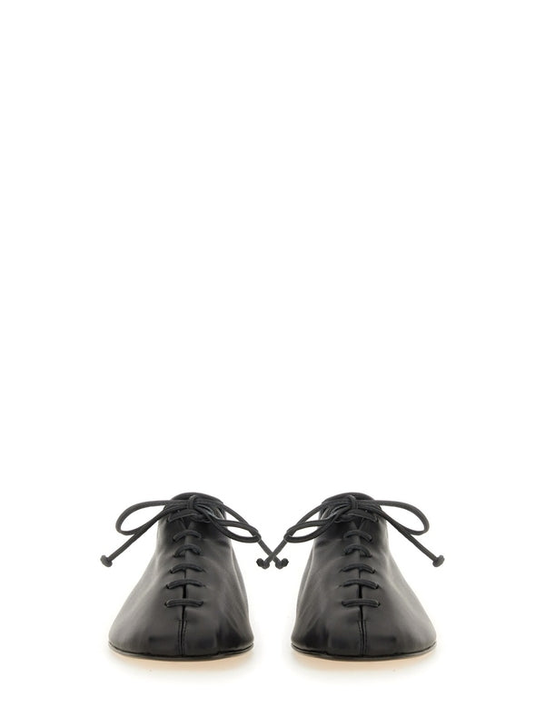 Black Calfskin Lace-Up Shoes