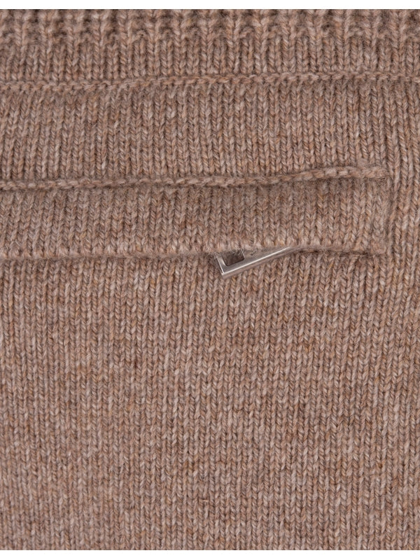 Zipper Pocket Cashmere Knit