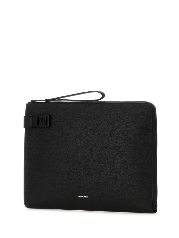 Gancini Buckle Clutch Bag