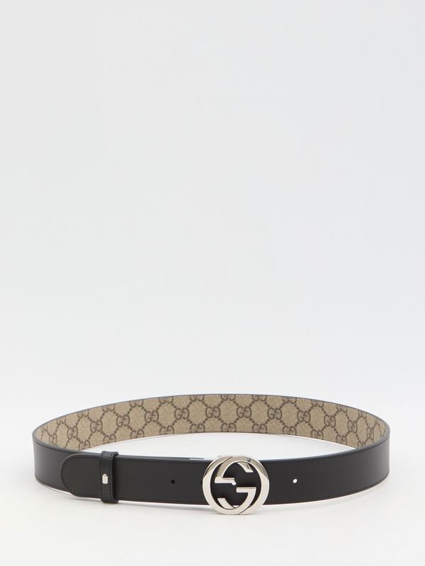 GG Logo Pattern Reversible Belt