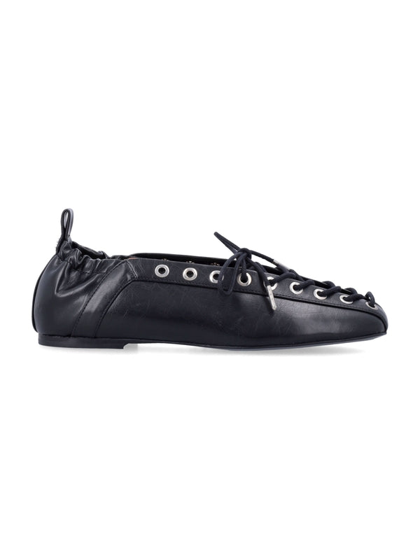 Oleatex Lace-Up ballerinas Flat Shoes