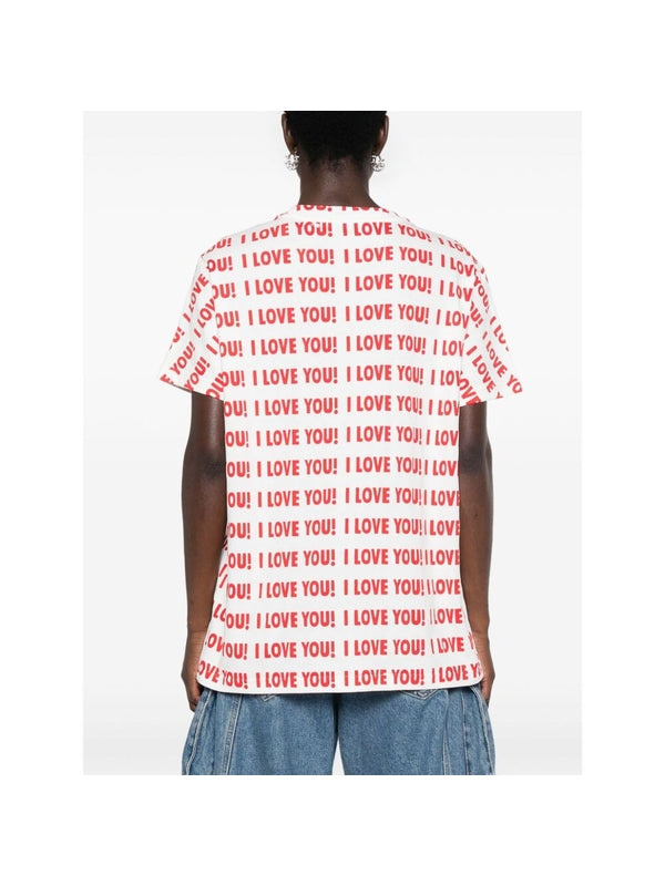 I Love You Print T-Shirt