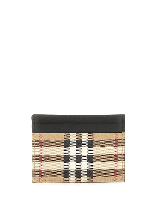 チェック柄カードウォレット