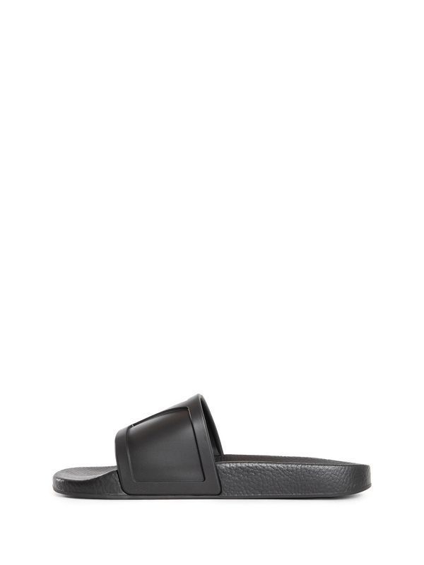 V Logo Rubber Slides