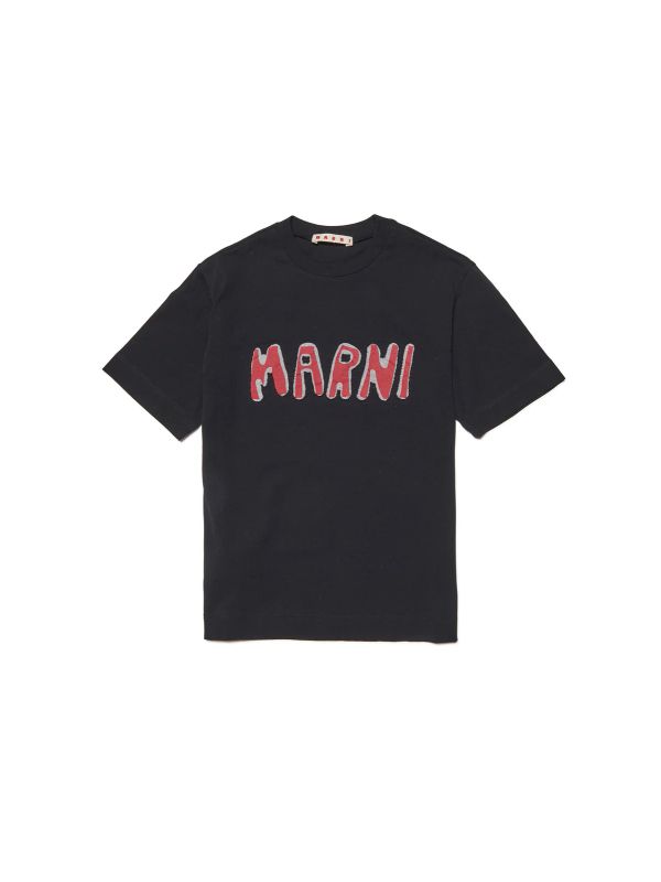 Logo Printed Cotton T Shirt