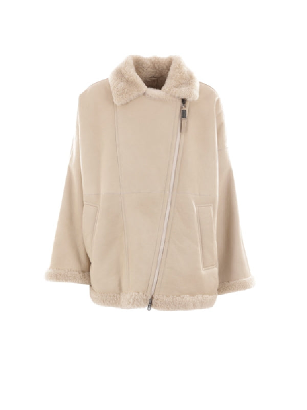 Shearling Biker Jacket